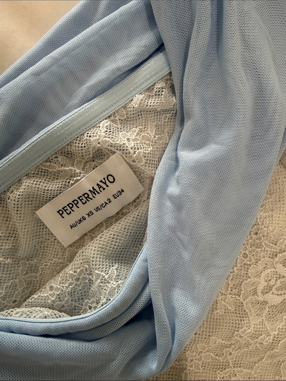 Peppermayo Lace-Panel Slip Dress - Picture 2 of 2